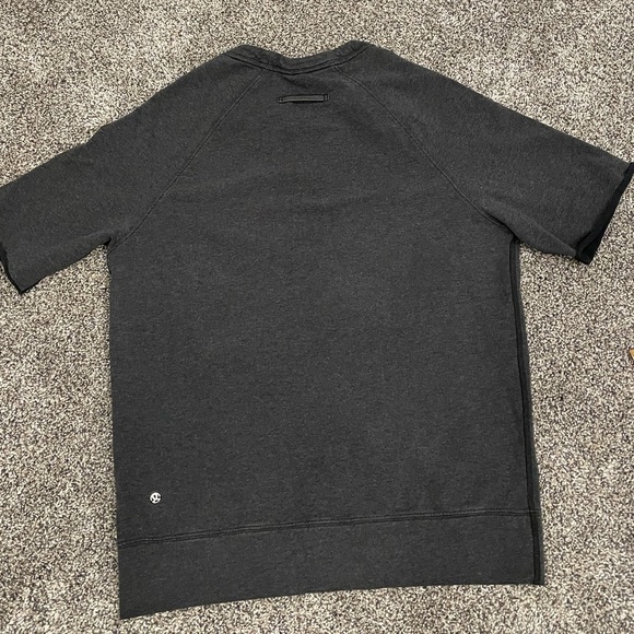 Lululemon Half Cut Pullover Heathered Black size 4 - Picture 3 of 6